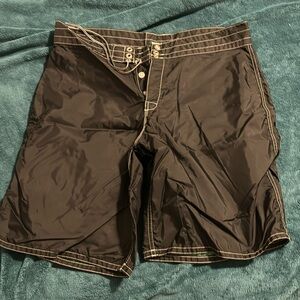 Birdwell board shorts. Size 35 black. Knee length